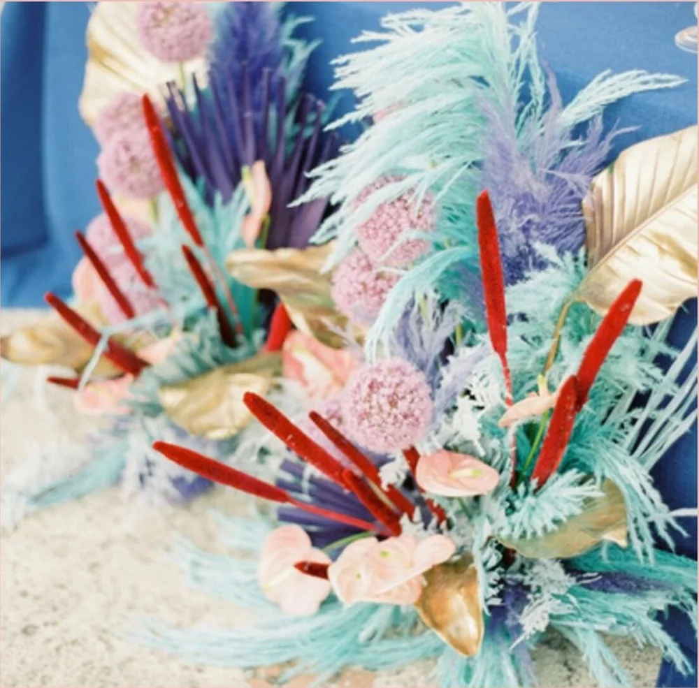 A pastel floral arrangement built for a curated salon