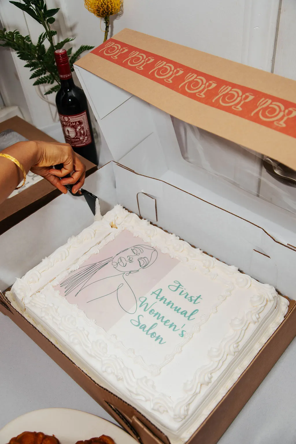 Guests celebrating at The Women's Salon